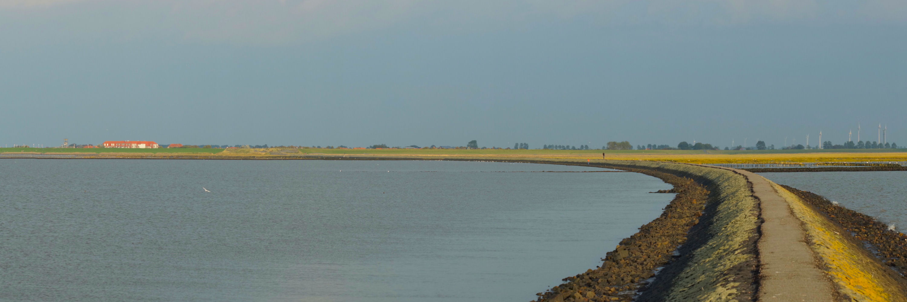 Blick vom Trischendamm in Richtung Friedrichskoog