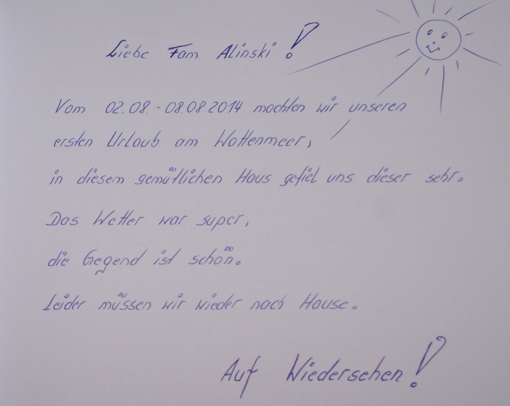 Gästebucheintrag 3